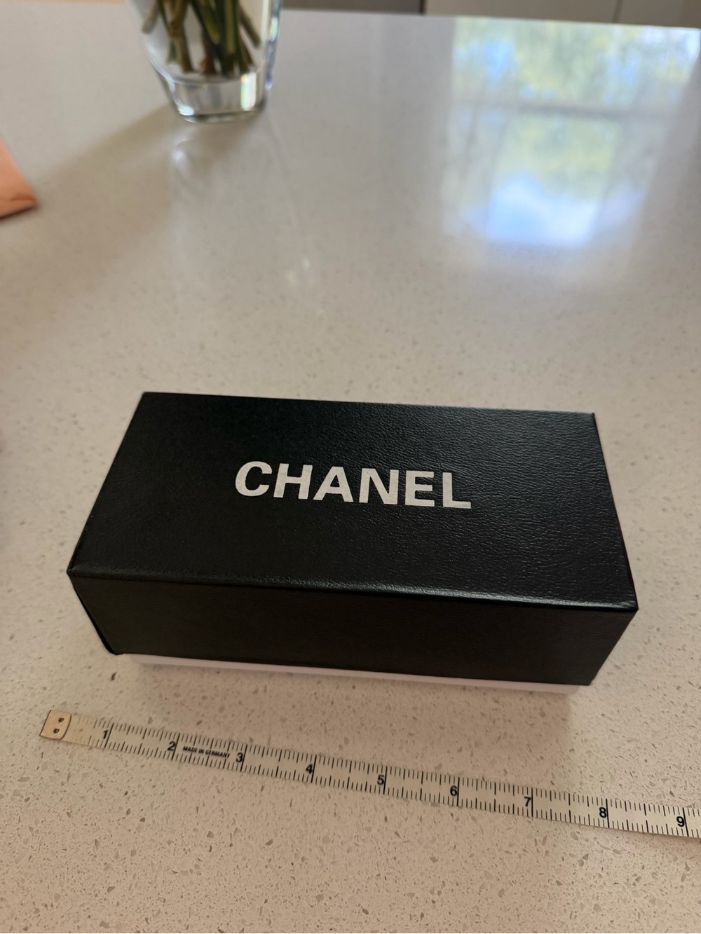 Official CHANEL Black Box with White Logo